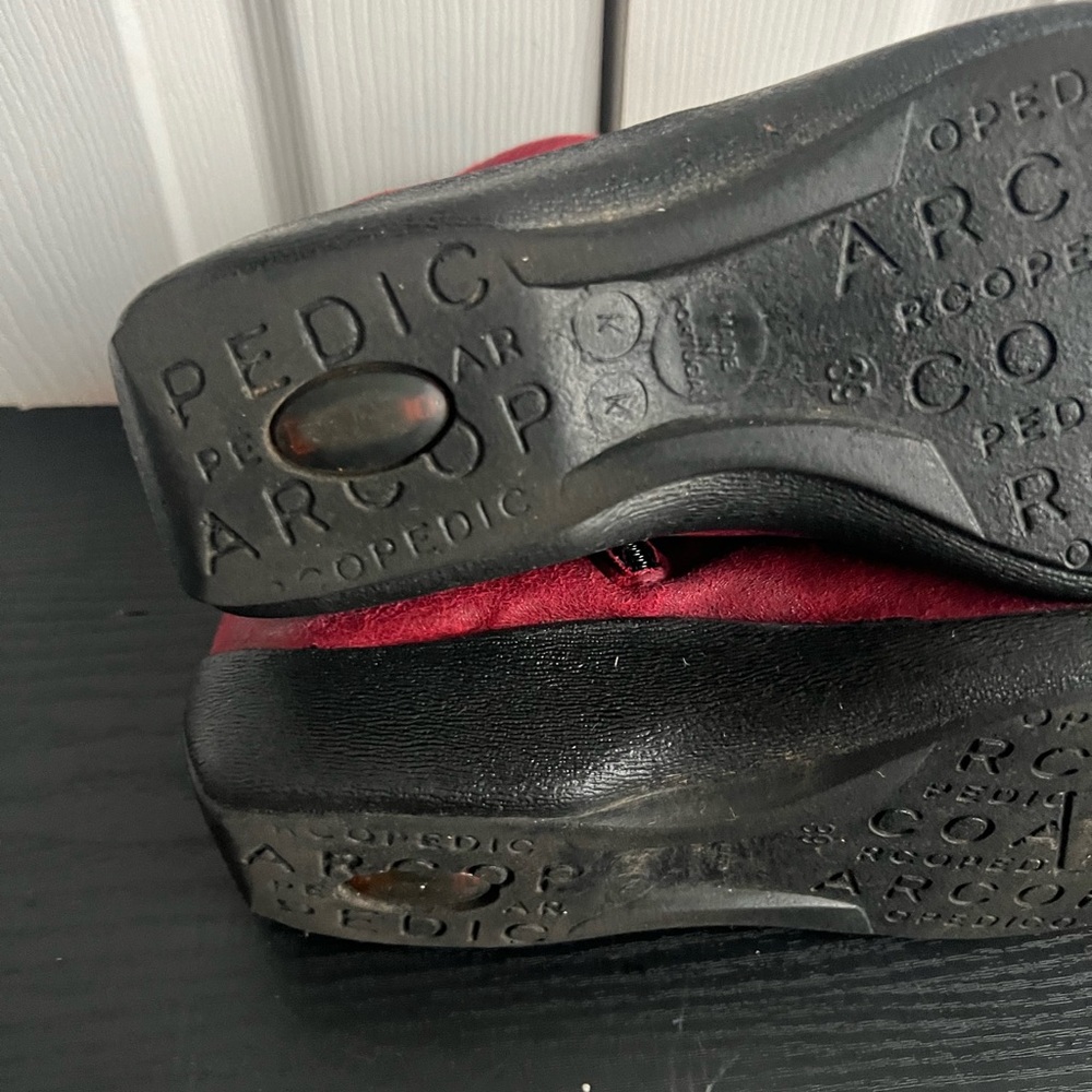 Arcopedico L19 Red Ankle Boots US 8 EU 39 - Picture 9 of 12